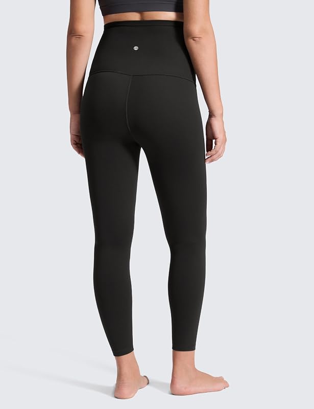 CRZ YOGA Maternity Leggings 25" Black Small image 2