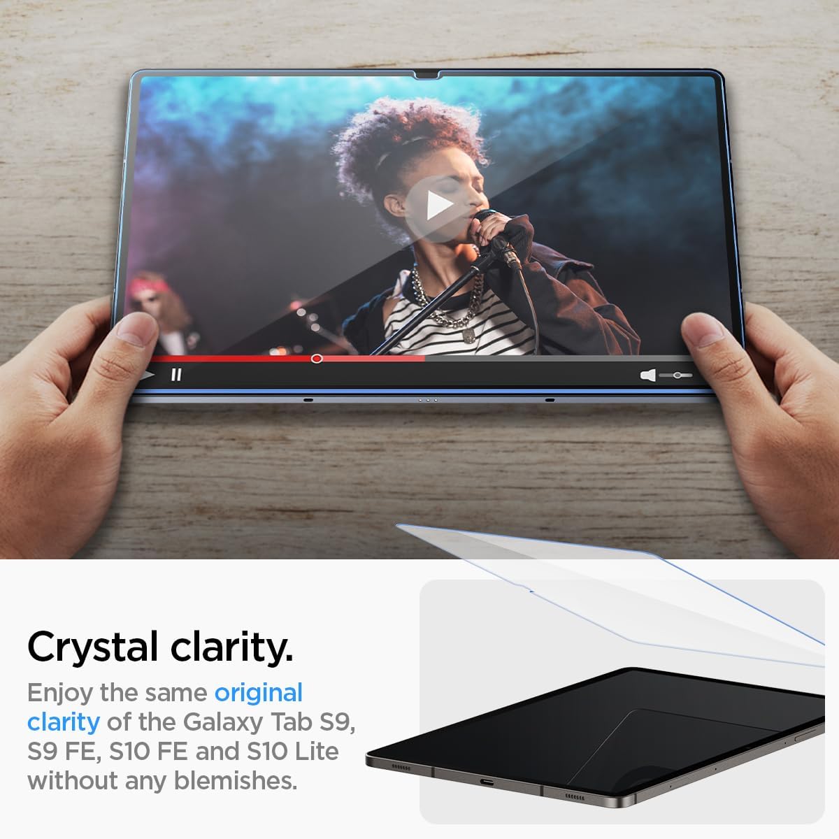 Spigen Screen Protector for Galaxy Tab S10 Lite, S10 FE, Tab S9, Tab S9 FE