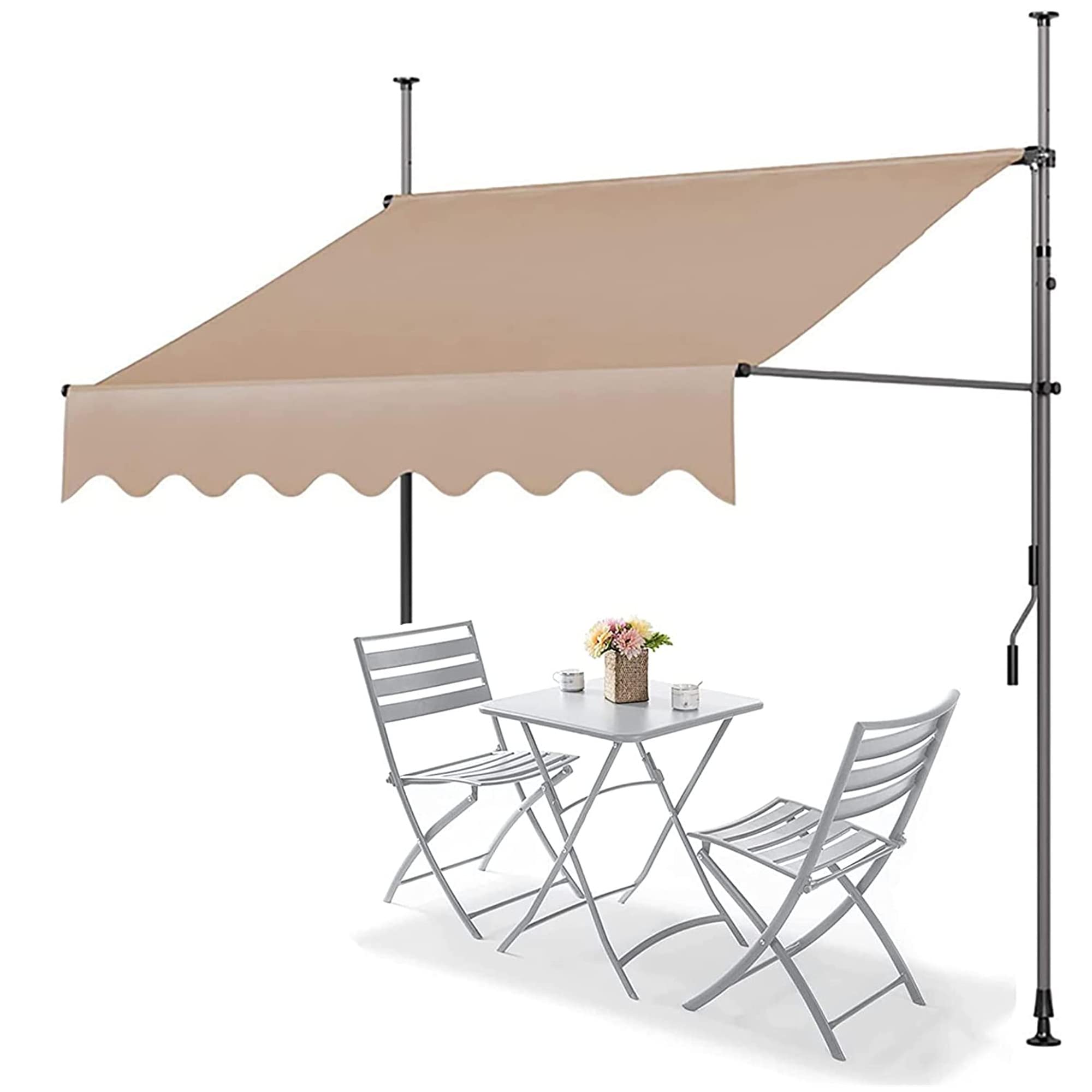 manuelle markise geht nicht mehr rein Markise, einziehbar, höhenverstellbar 200-300 cm, schraubbar, faltbar, für Fenster, Tür, Terrasse, Balkon, Garten, 2,5 m x 1,2 m, Beige Color:High Polished Silver REVO Mammoth No 11 Helme für Erwachsene