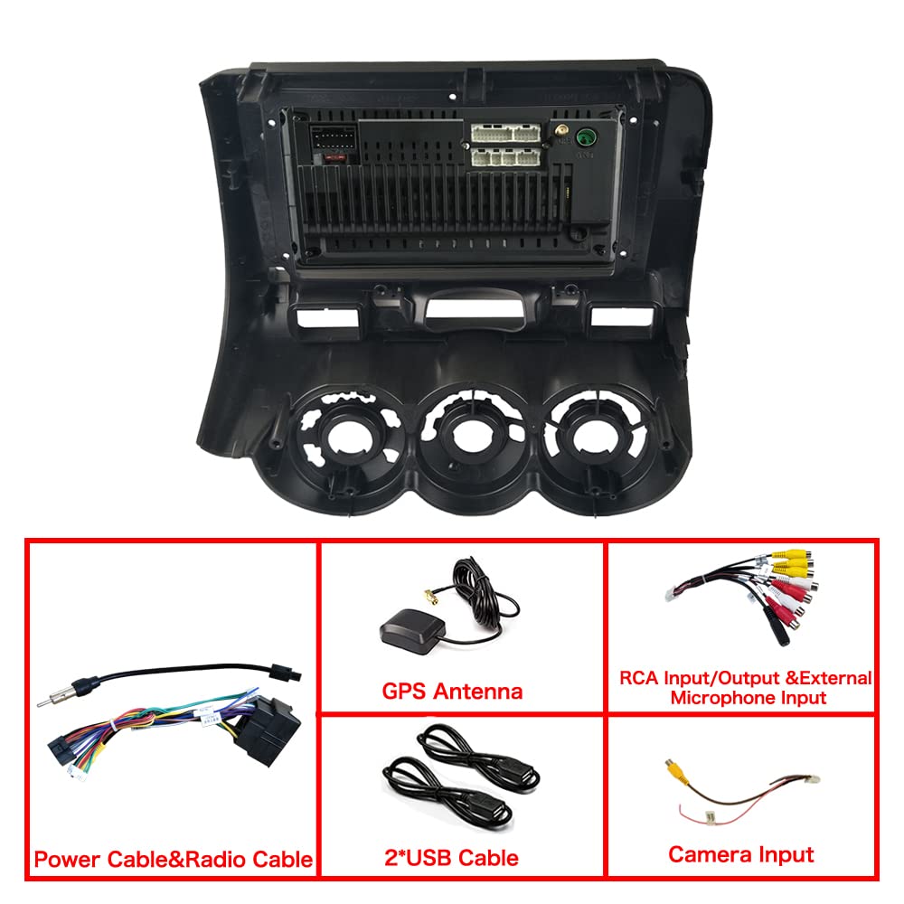LEXXSON Carplay Radio Android Radio para Honda Fit 2007 / Honda Jazz 2001-2006 con Pantalla táctil de 9 Pulgadas HD Navegación GPS Reproductor Bluetooth USB 2G DDR3 + 32G NAND