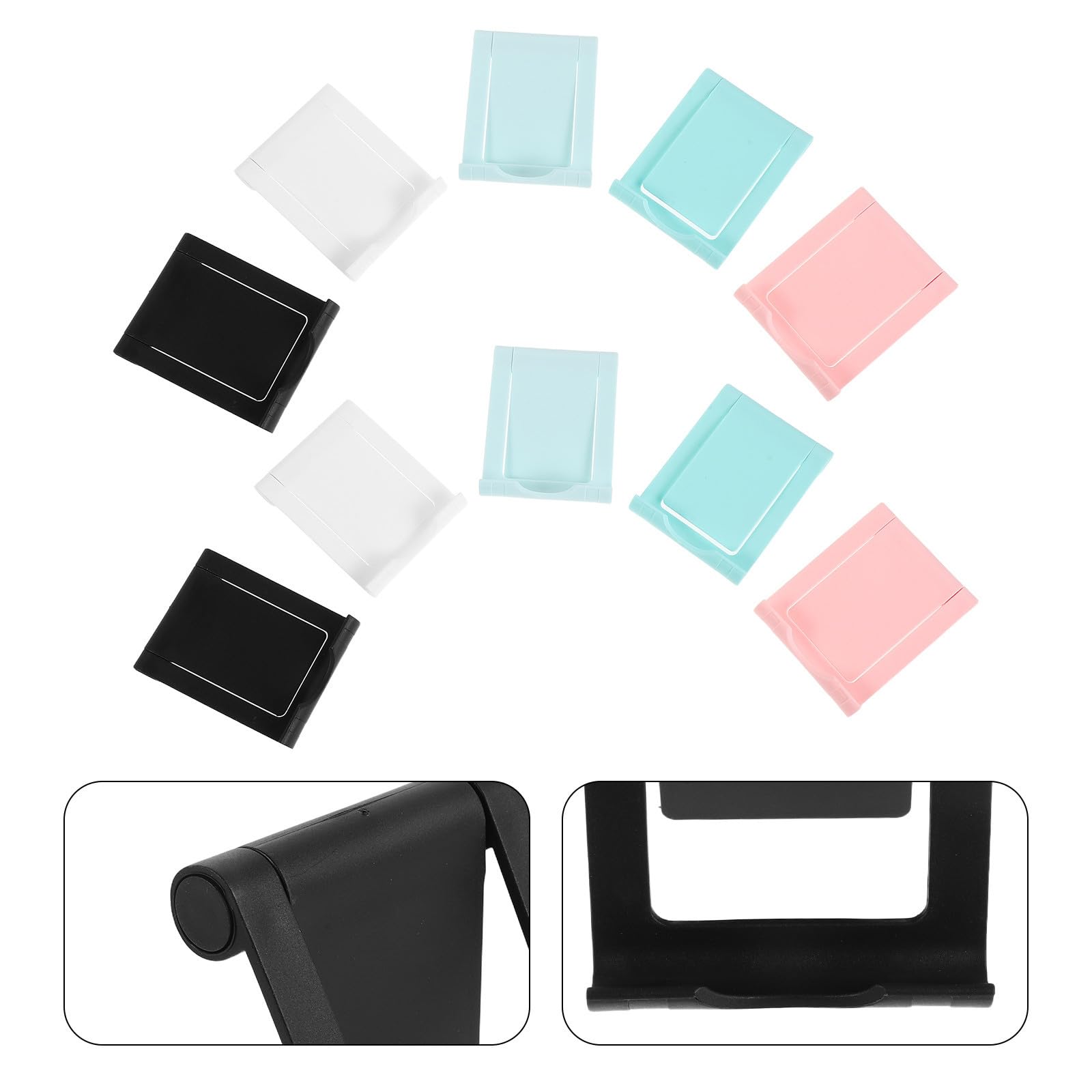GALPADA Soporte Plegable para Móvil y Tablet de PP, Diseño Plegable, 40 Piezas para Escritorios y Oficina, Atril para Smartphones