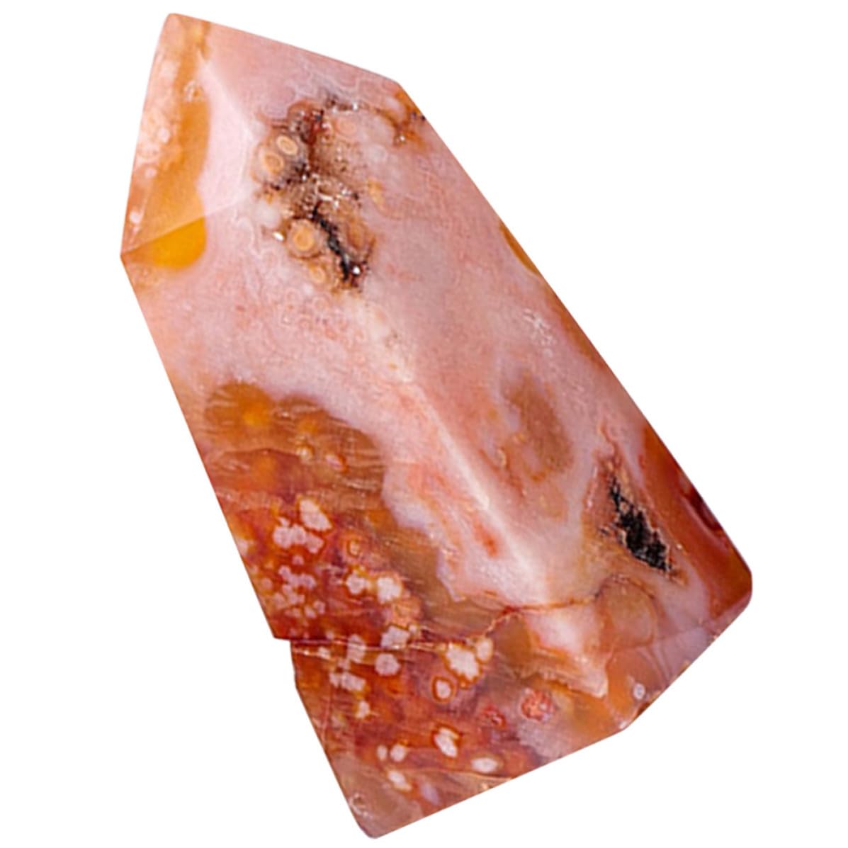Varita de piedra de cristal natural portátil para masaje corporal relajante y meditación