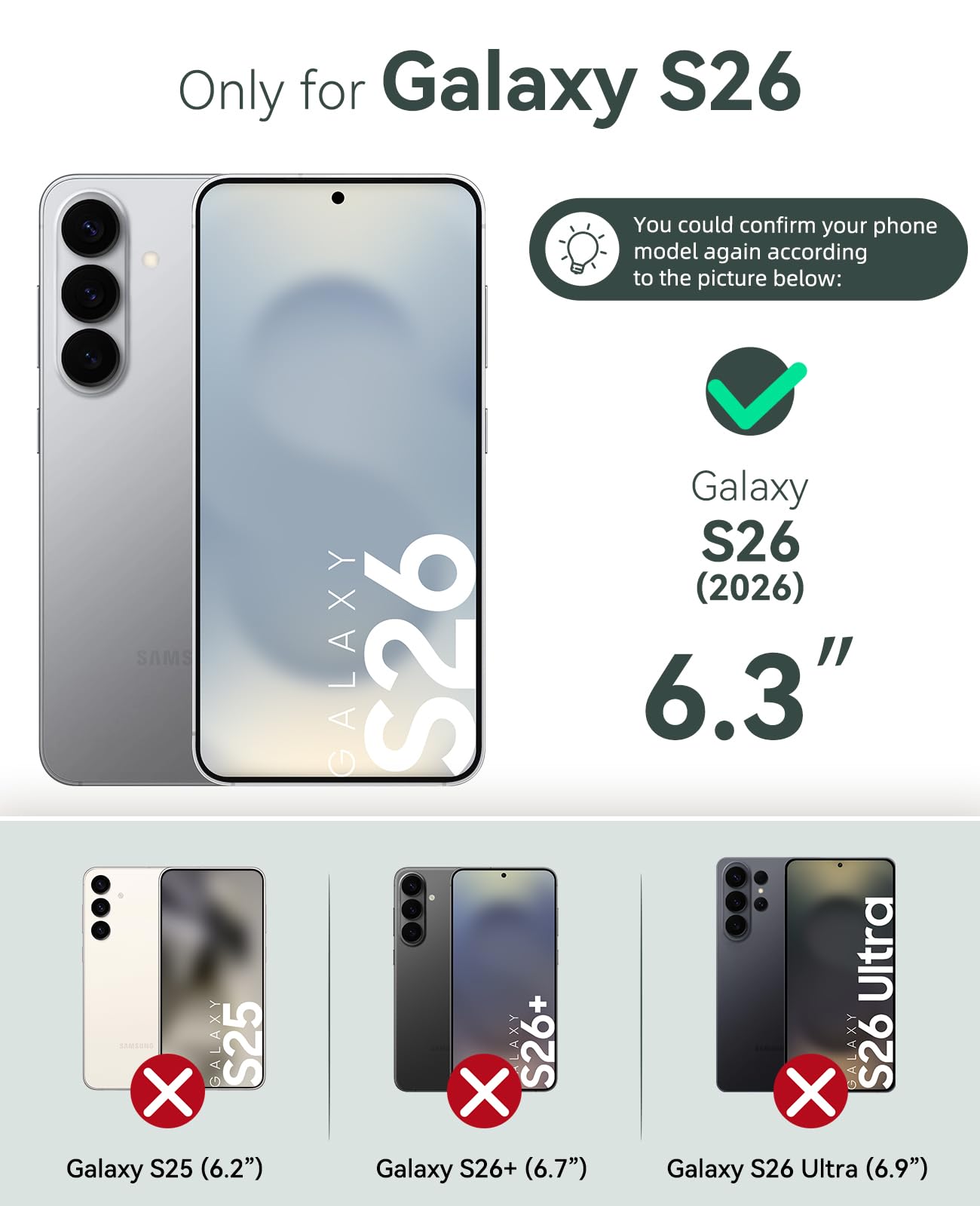 OCASE Kompatibel für Samsung Galaxy S26 Hülle Premium Lederhülle Klappbar RFID Schutzhülle Tasche Magnet Kartenfach Standfunktion Klapphülle Handyhülle Schwarz
