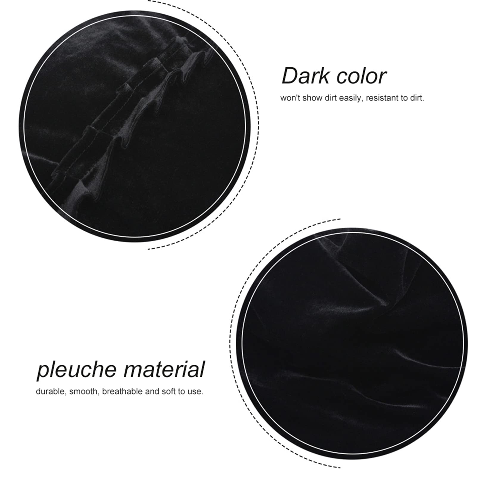 Klavierabdeckung Schwarz, Verdicken Klavier Abdeckung Piano Staubschutz Klavier Abdeckung Schutzhülle mit Gefalteter Saum Klavierzubehör Dekoration 158 x 45 x 112cm (Schwarz)
