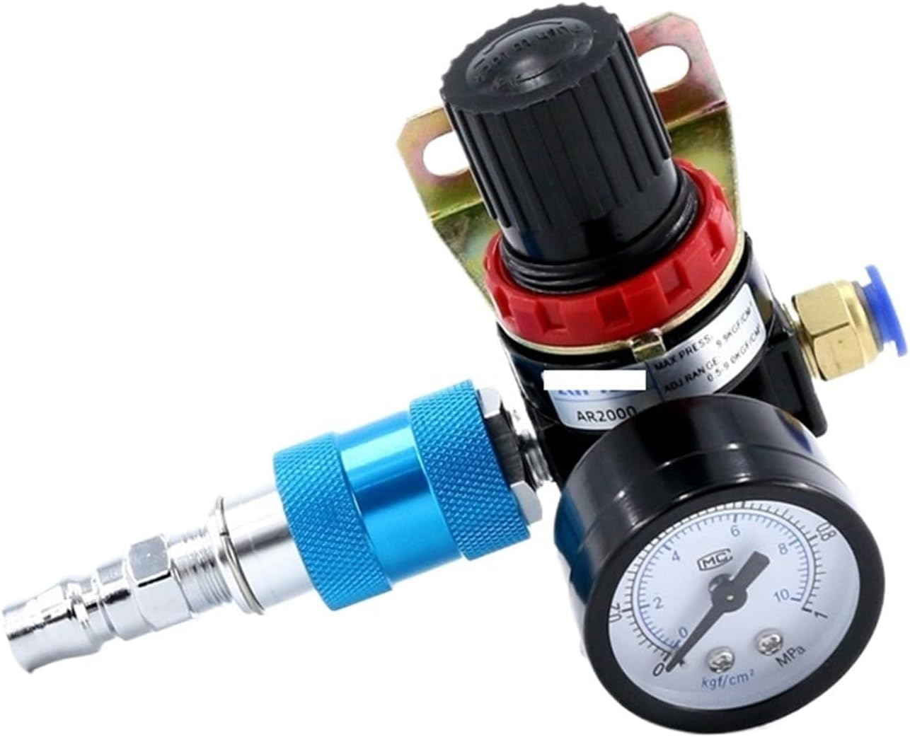 1pc Air compressor air pressure reducing valve air pump gas pressure regulating valve AR2000 adjustable(AR2000 S-12mm)