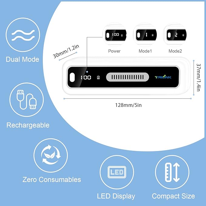 Desodorizador Mini USB para Refrigerador con Pantalla LED Recargable miniatura 4