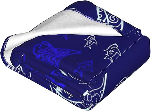 Miniatura 4 de Manta Ray and Fish - Manta de franela suave y duradera, diseño impreso, varios tamaños, antibolitas