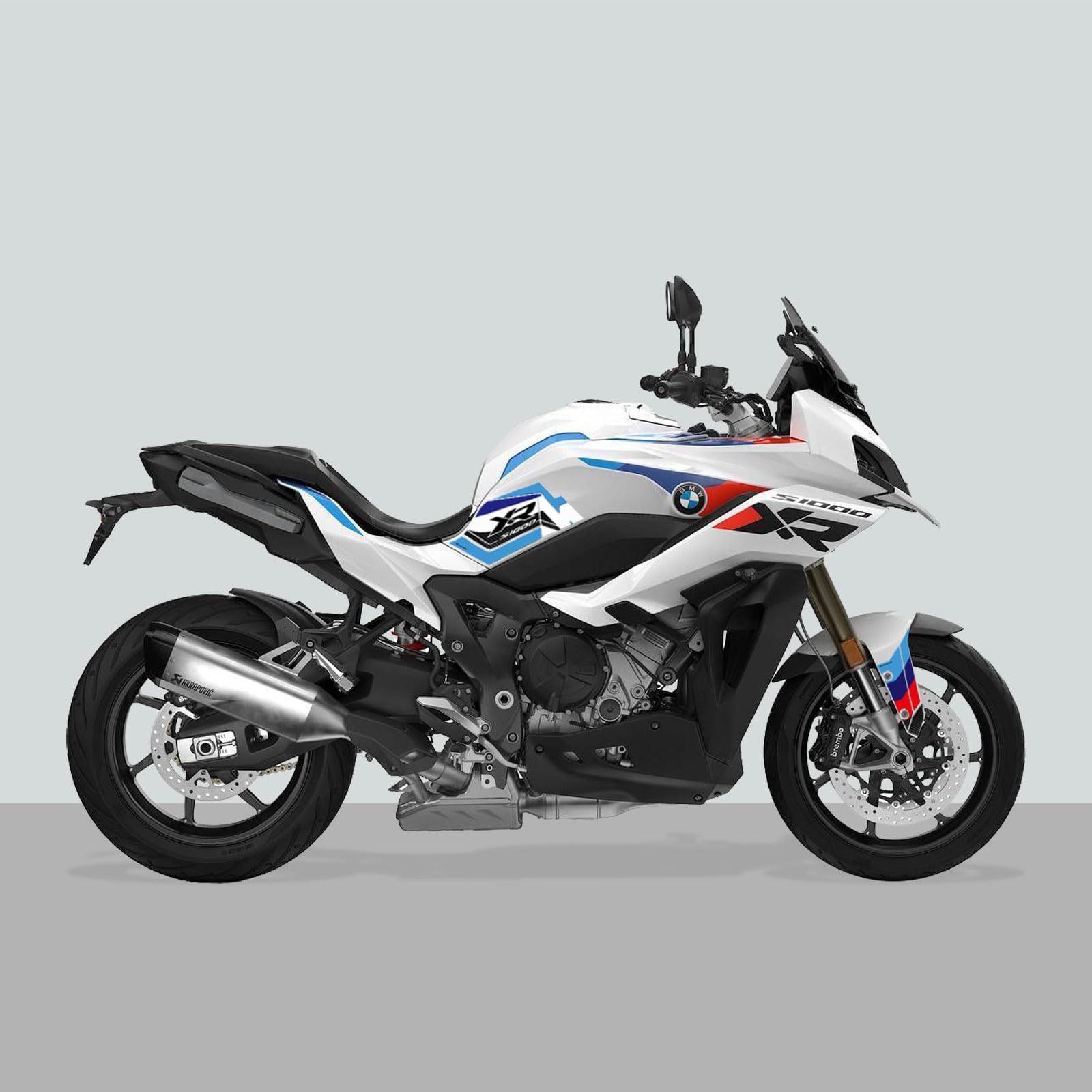 Resin Bike Kit Autocollant Moto Compatibles avec BMW S 1000 XR 2020-2026. Protection Grip de Réservoir, Bout de Carénage Moto Contre Les Chocs et Les Éraflures. Autocollant 3D Résinés Made in Italy
