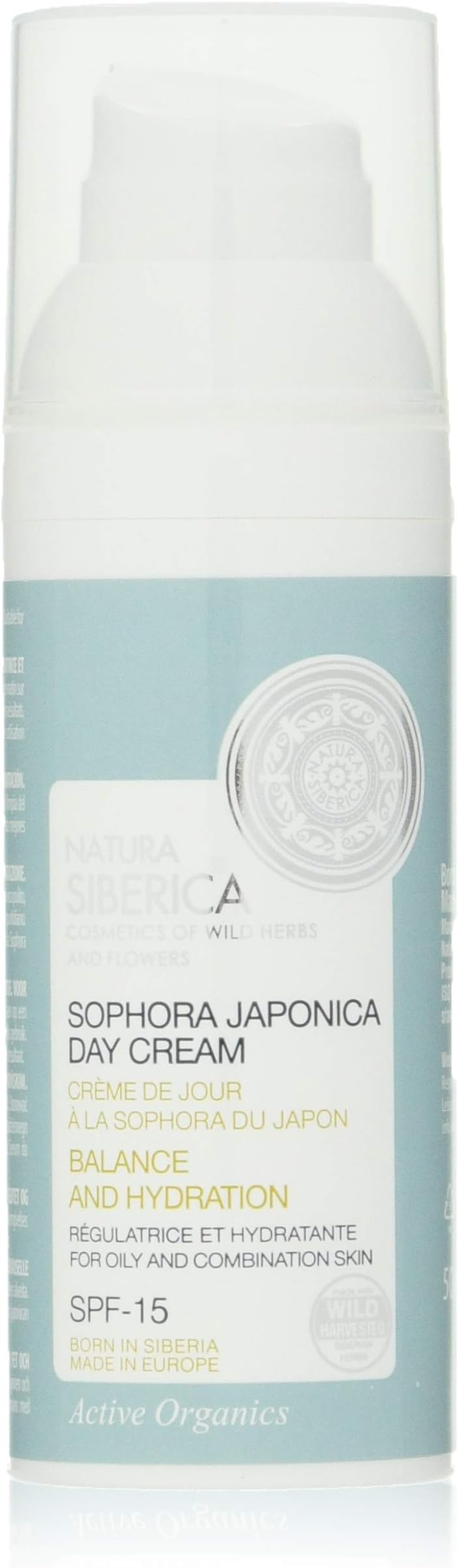 Siberica Active Organics Face Day Cream Care and Rebuilding for Oily/Combination Skin, 1.69 Fluid Ounce