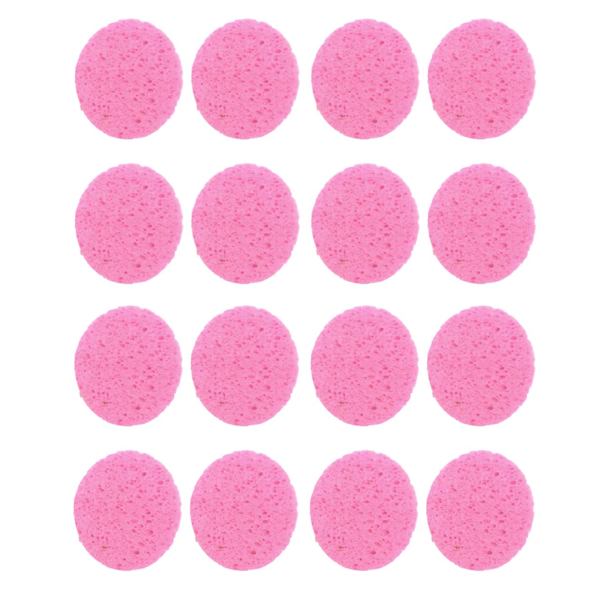 VICASKY 50pcs Facial Sponge Cleansing Wipes Micellar Remover Face Sponges Beauty Sponge Para Cleaning Washable Make up Sponge Makeup Removal Sponge Fiber Wood Pulp Cotton Pink