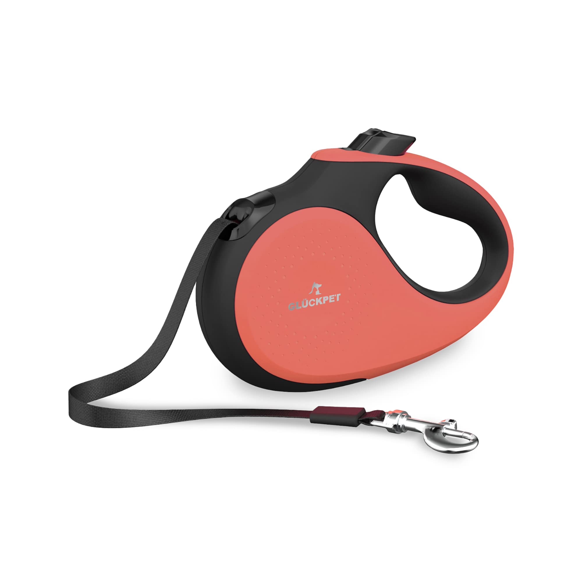 Correa para Perro Extensible, Retráctil, 5 Metros, con Botón de Pausa y Bloqueo, S, Rosa y Negro