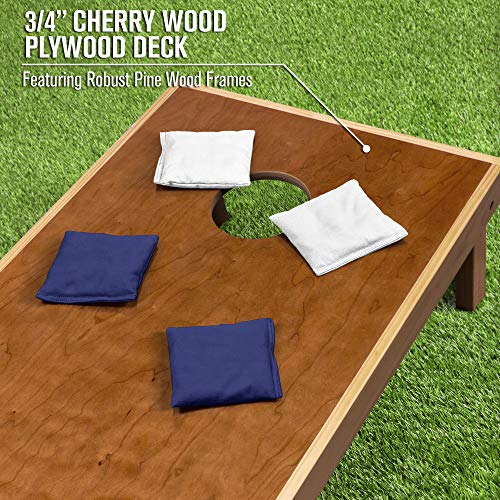 Image of GoSports 4 ft x 2 ft Commercial Grade Cornhole Boards Set