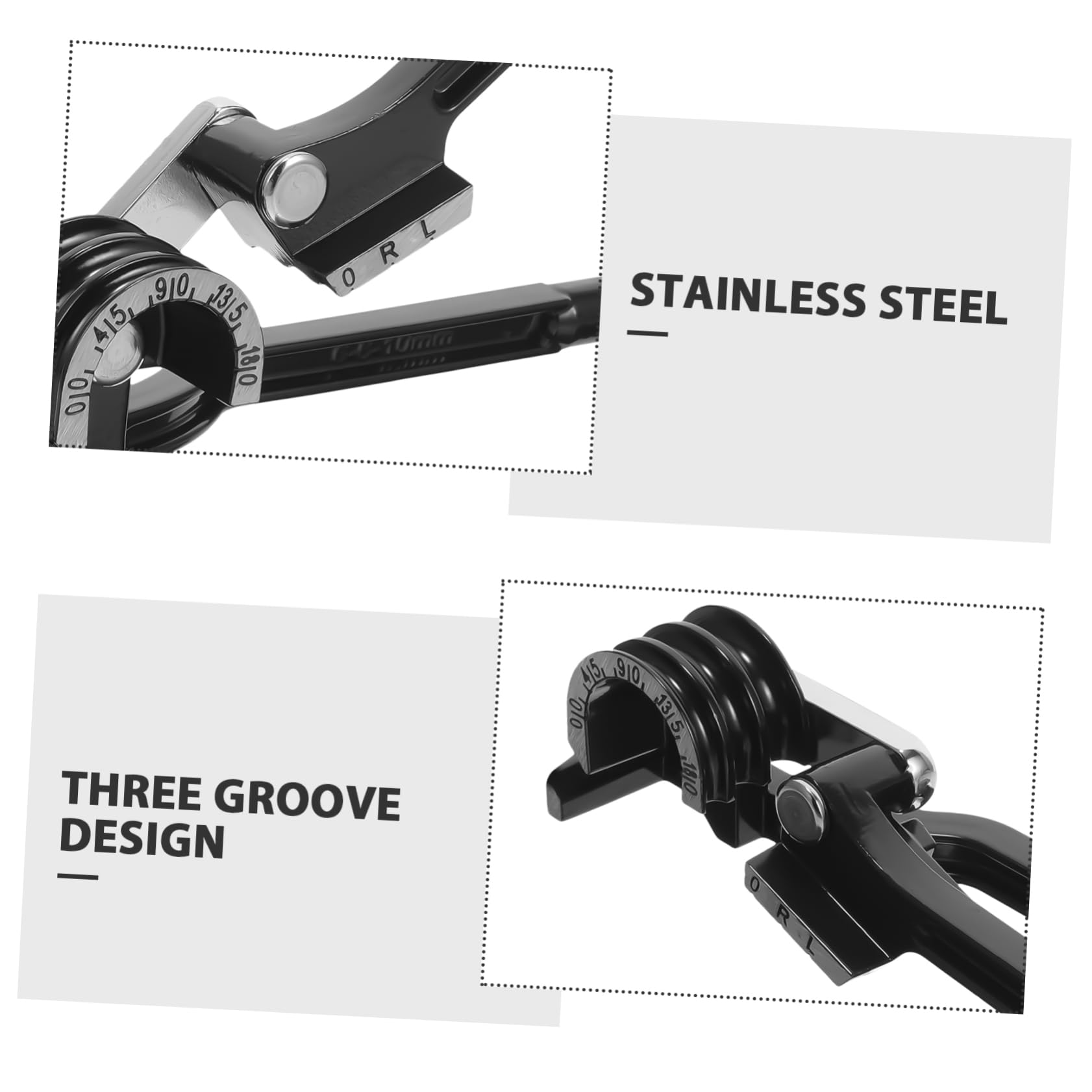 VILLCASE Metal Bender Bending Manual Machine Fit for Mm-mm Copper Aluminum Tube Air Conditioning Use