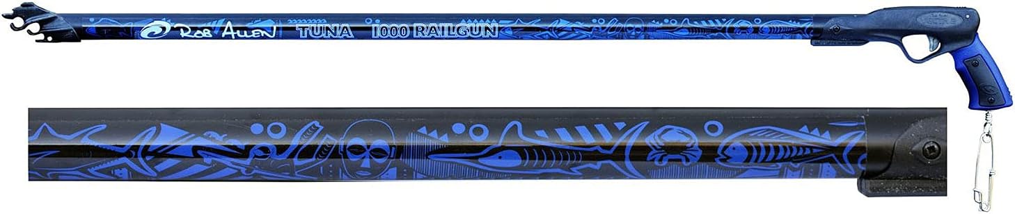 Rob Allen Aluminum Tuna RAILGUN Speargun with Open Muzzle - All Lengths