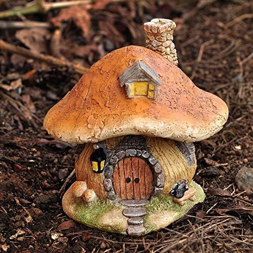 Top Collection Miniature Fairy Garden and Terrarium Mushroom Fairy House Statue image 4