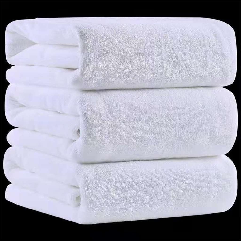 Towel Absorbent and Quick-Drying Super Large Bath Towel-Super Soft Hotel Bath Towel to Wear Bath Towel 100x200cm (Color : White, Size : 100x200cm) (White 100x200cm) (White 70x140cm)