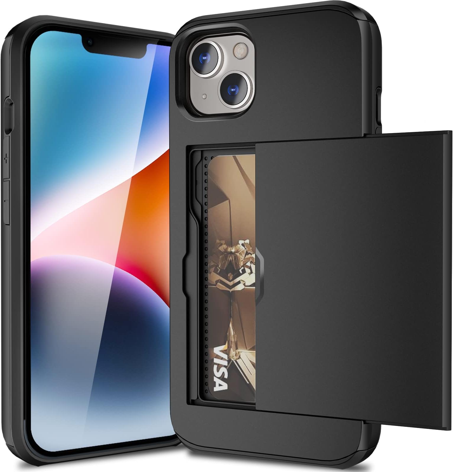 ACOCOBUY Compatible with iPhone 14 Case Shockproof Wallet Case for ...