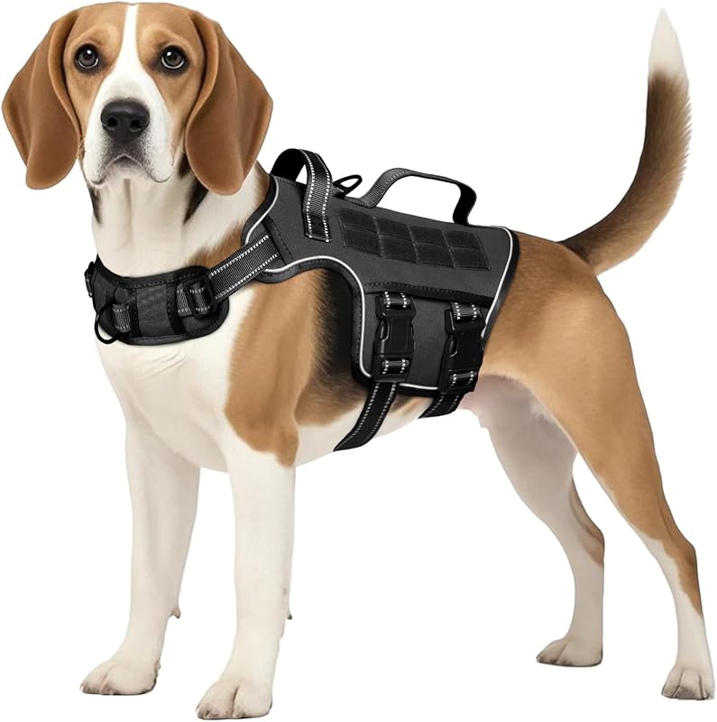Peitoral Vest para Cães Médios RunFido com Sistema MOLLE e Argola Frontal