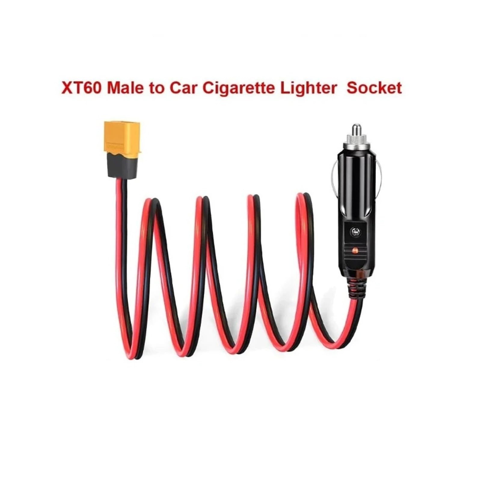 XT60 na kabel do ładowania zapalniczki 12AWG 12 V 24 V do stacji zasilającej (2 m)