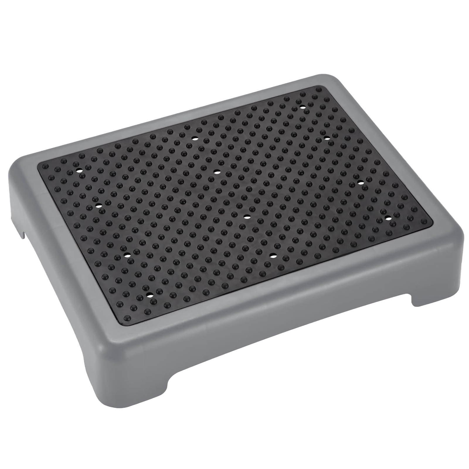 Demi Marches Antidérapantes, Escabeau Antidérapant Demi Marche Empilable, Marchepied D'aide Plateforme D'escalier Mobile, Peut Supporter Jusqu'à 200 kg, pour Les Marches et Les Seuils, Gris
