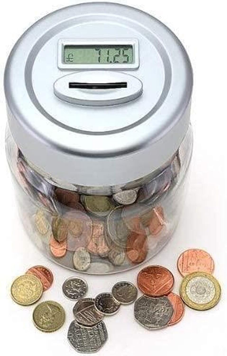 Money Counting Jar Box Electronic LCD Coin Saving Safe Digital Bank Money Bank LCD Coin Jar