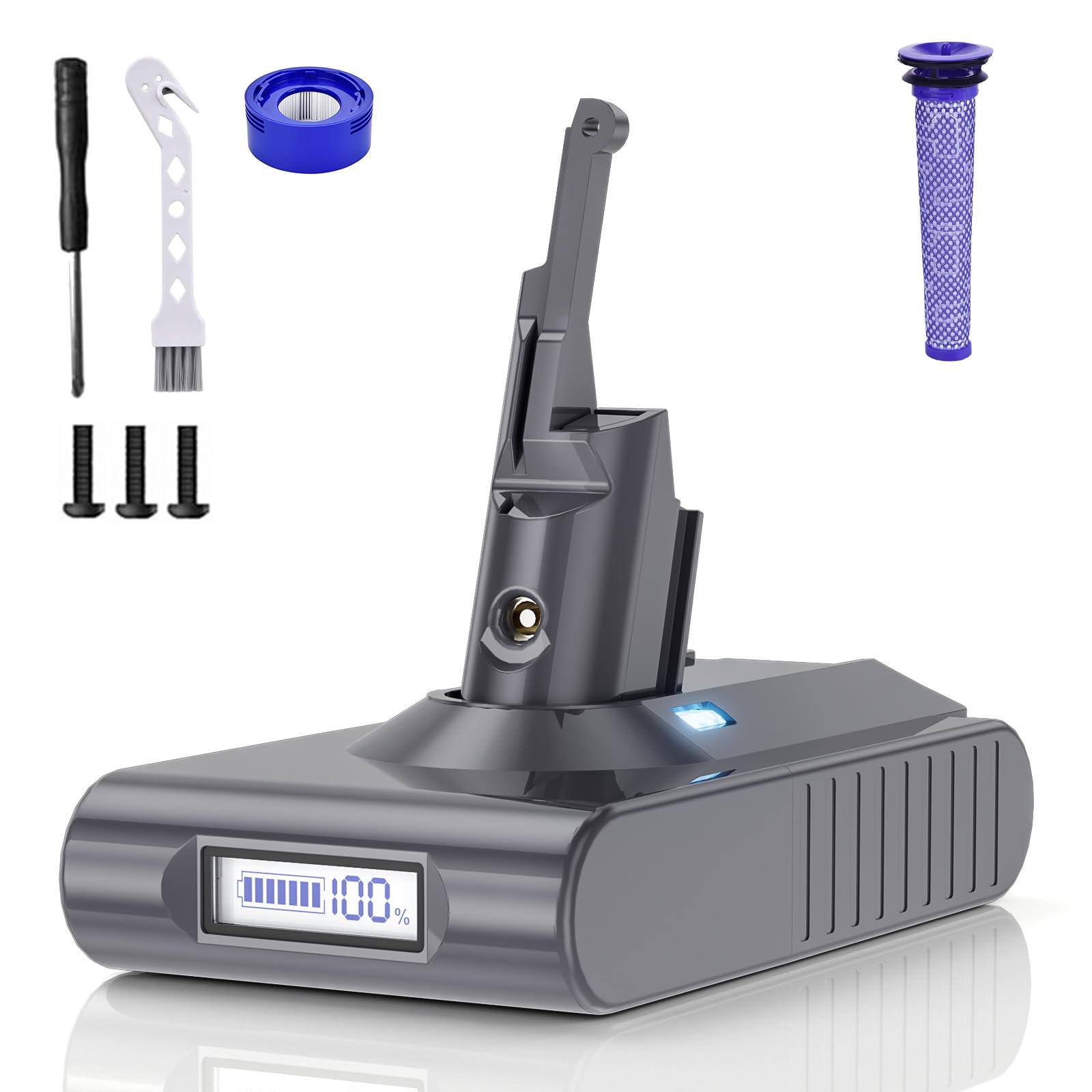 6000mAh Replacement for Dyson V8 Battery