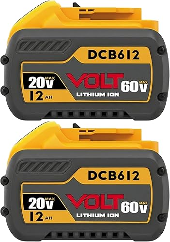 Miniatura 8 de Batería de 60 V máx. 12 Ah, compatible con herramientas DeWalt de 20 V/60 V, compatible con DCB612 DCB606 DCB609, tiempo de funcionamiento extendido