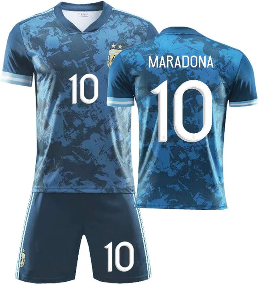 Diego Maradona Jersey, Vintage Argentina Home Soccer Jersey Commemorative T-Shirt World Cup 1986 Retro Mexico,Football Jerseys for Men Youth and Kids