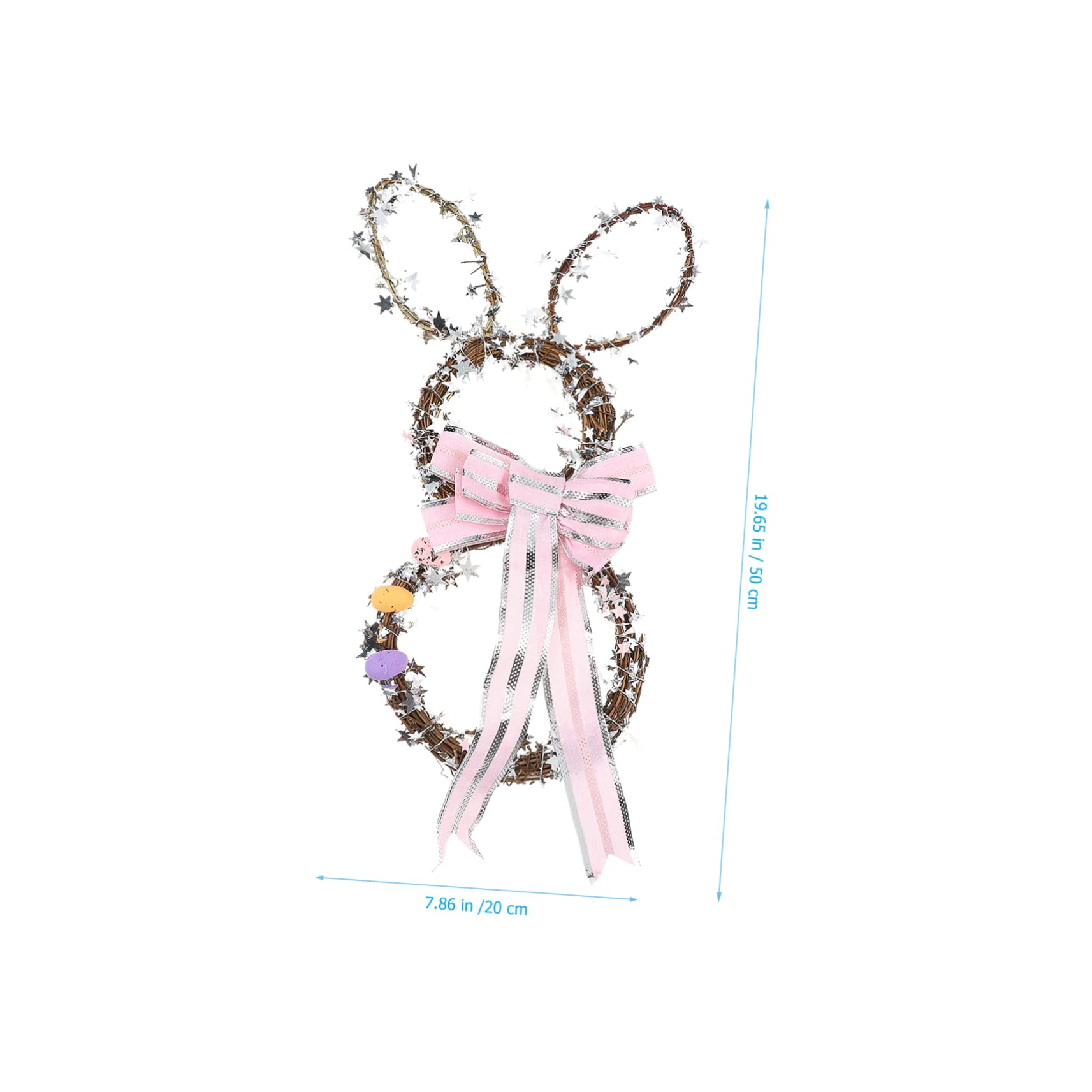MAGICLULU 2 Pezzi fiore del coniglietto di pasqua pulcino peluche decorazioni decorazione coniglio pasquale easter bunny Ciondolo pasquale arredamento della festa di Pasqua rattan rosa