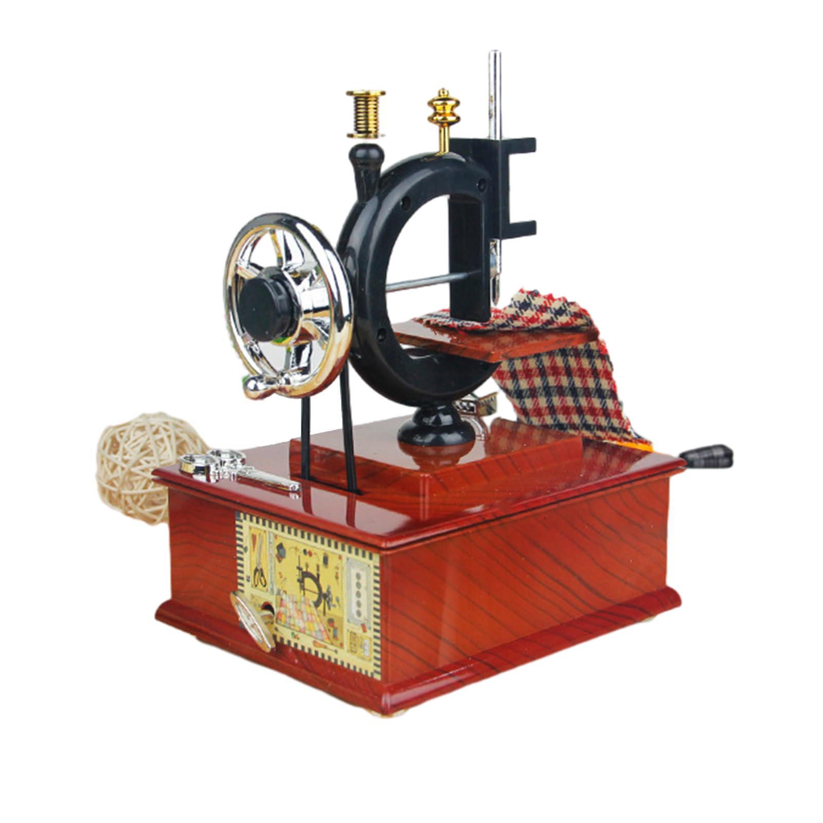 Scatole Musicali retrò per Macchina da Cucire, orologeria, Legno, | Meccanismo a orologeria, decorazione vetrine, decorazioni per la casa, squisiti, artigianato, cassetti