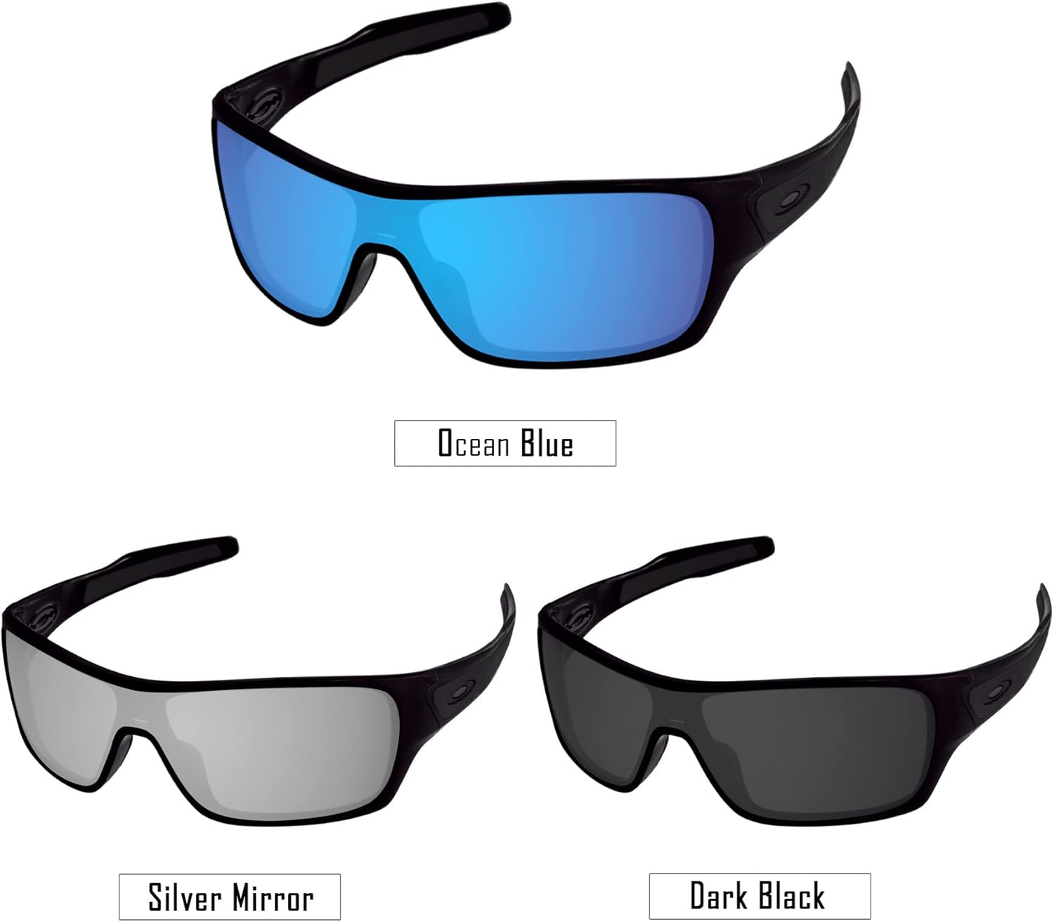 Polarized Replacement Lenses for Oakley Turbine Rotor OO9307 Sunglasses