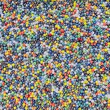 Czech Glass Seed Beads 10/0 2.3mm Diameter Opaque Multi Luster DIY Jewelry Making Beads - 500g Bulk Bag by Preciosa Jablonex