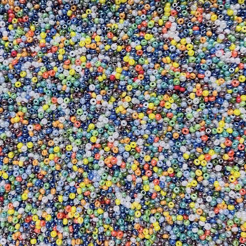 Preciosa 10/0 Opaque Multi Luster Czech Glass Beads, 500g