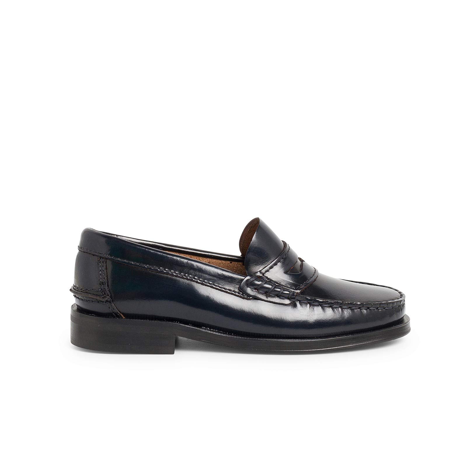 Pisamonas Zapatos Castellanos Mocasines de Piel para Niño
