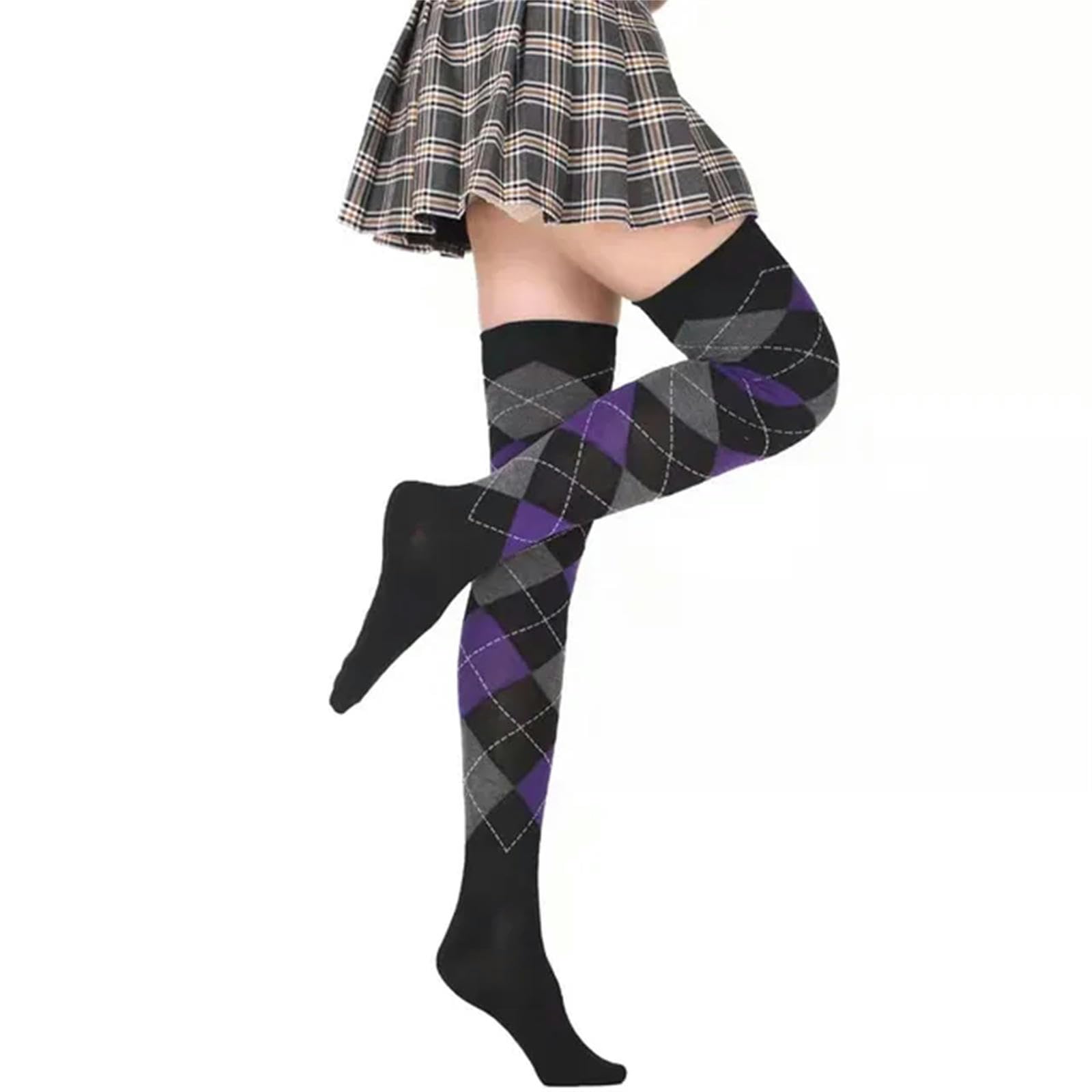 Calzini Donne Calze Lunghe In Nylon In Nylon Di Coscia Morbida Per Controllare L'Autunno Inverno Colorato Calzino Femminile
