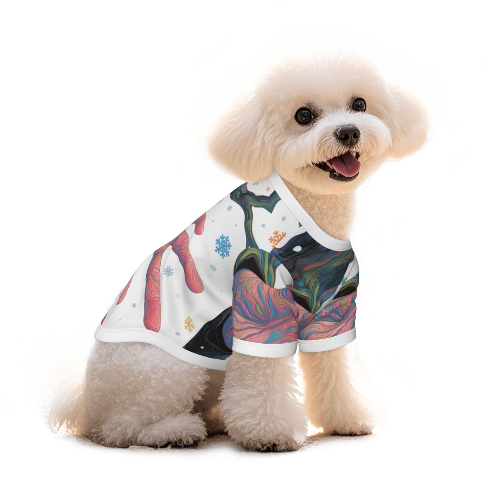 T-shirt pour chien extensible lors des promenades d'été en ville