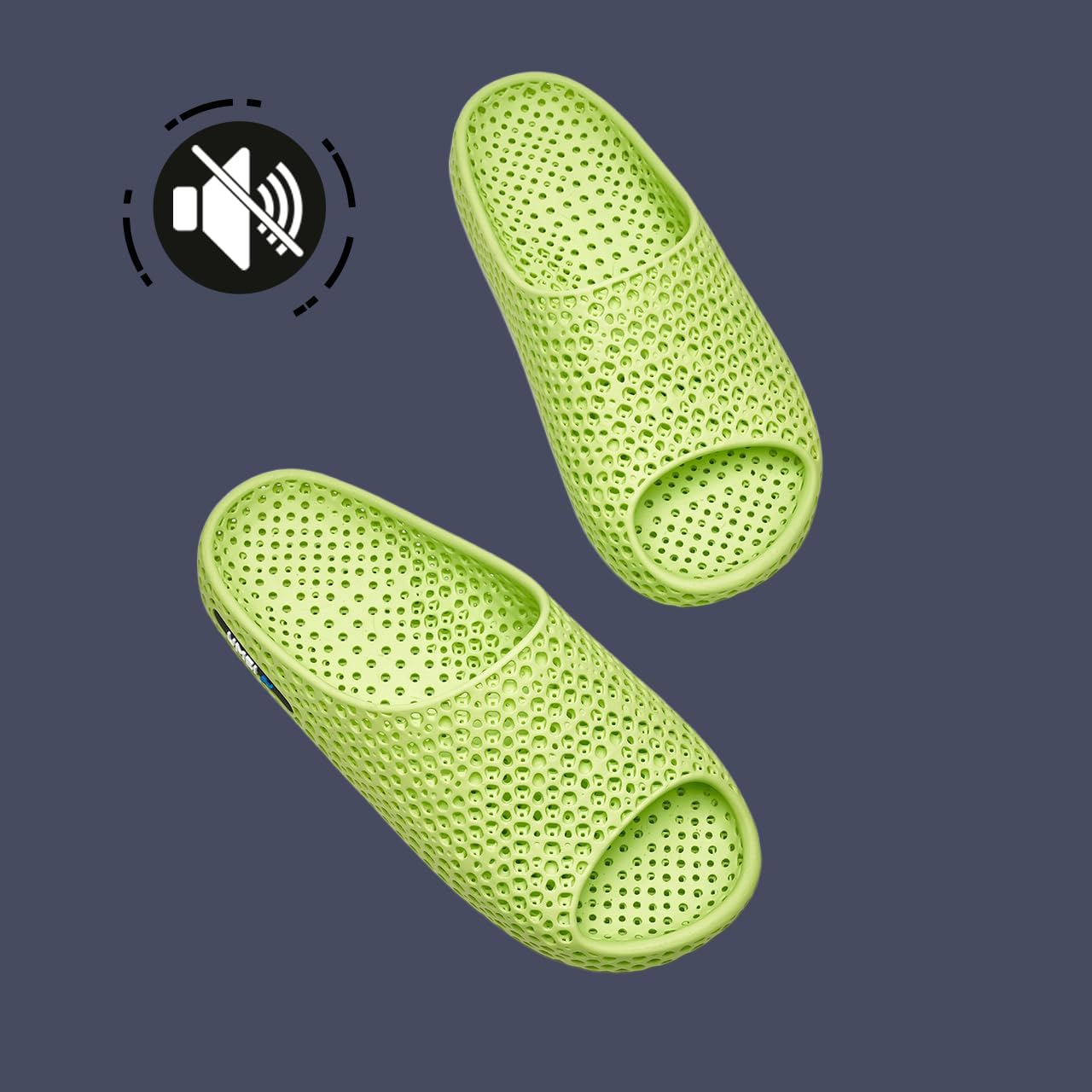 UMEI Unisex 3D Printed Slides for Men Women, Ergonomic Mellow Recovery shoes, Moonwalker Recovery Slippers Sandals for Shower, Gym, Beach & Home, Arch Support, Waterproof & Quick Dry