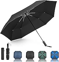 G4Free 54 Inch Windproof Golf Umbrella - Automatic Open/Close Square Folding, Compact Travel UV 50+ Protection