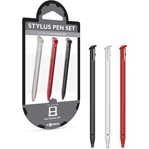 Tomee Stylus Pen Set for New Nintendo 3DS (3-Pack)