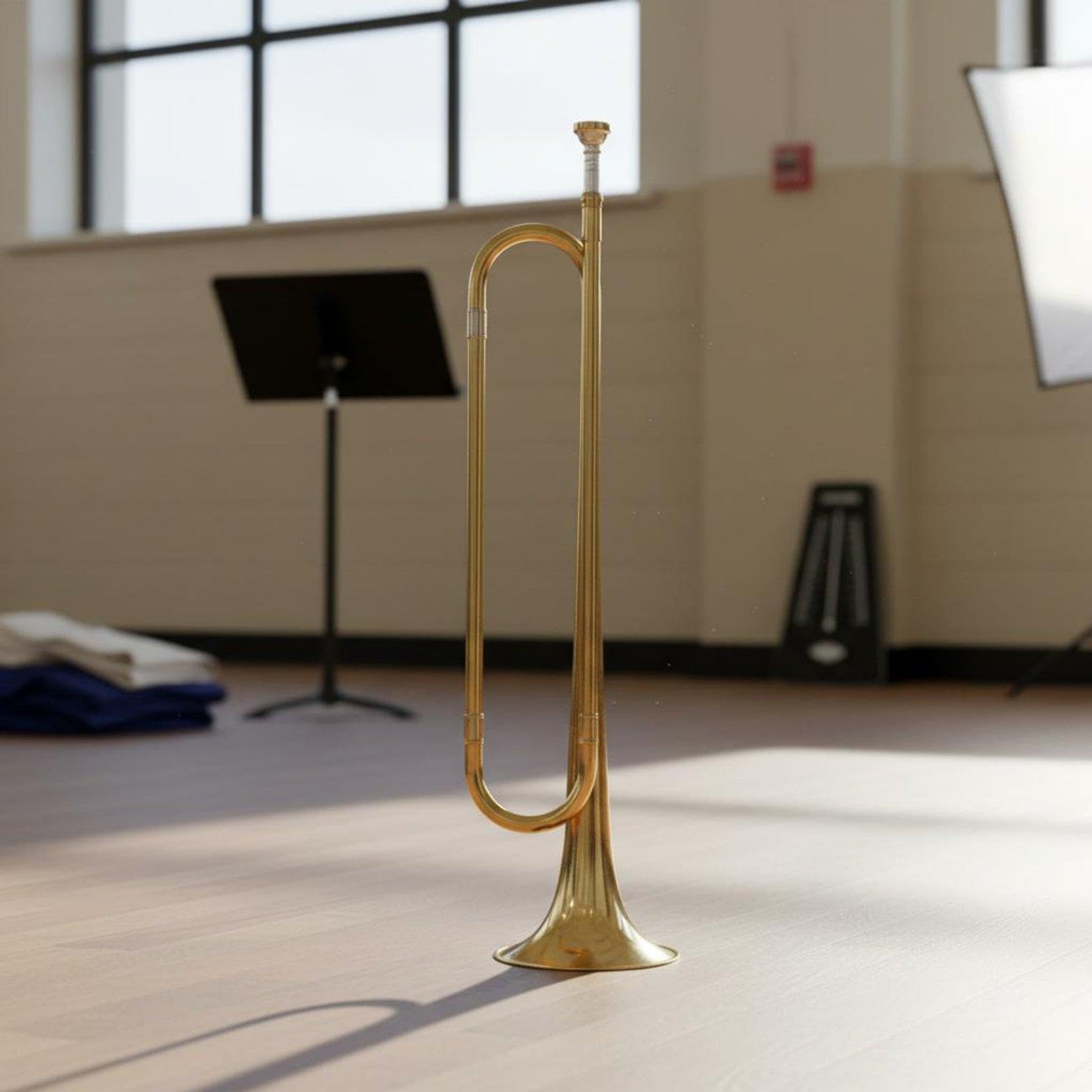Enakshi School Band Bugle Loud Crisp Tone Valveless Trumpet Easy to PlayBrass Instrument for Beginners, Instrumentalists, Performances, Ceremonies Golden Horn|Musical Instruments & Gear | Instruc-image-48