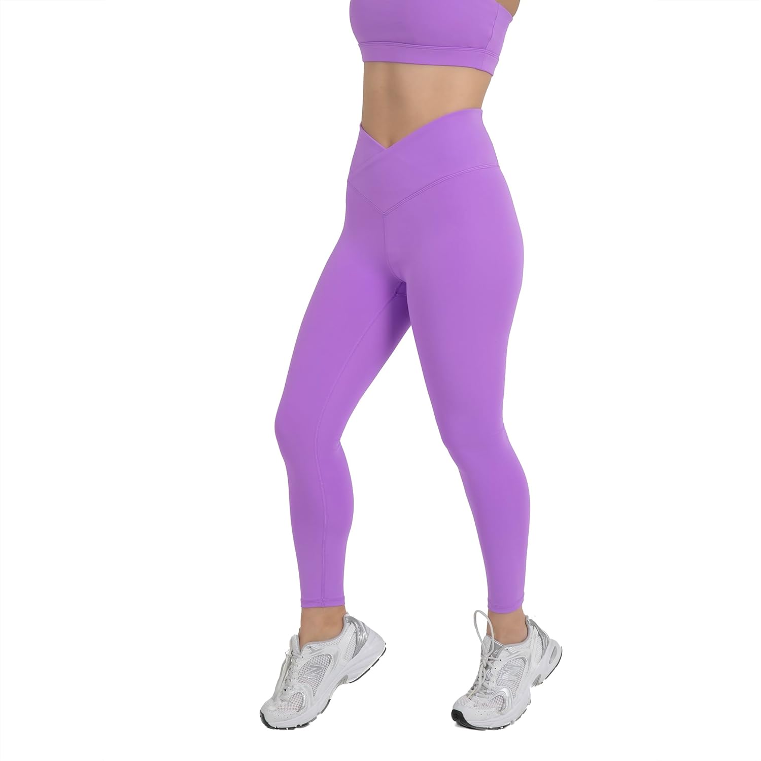 YITTY Active Women's Ultraluxe Crossover High-Waist Legging, Athleisure, 4-Way-Stretch