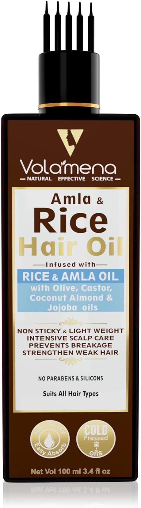 VolamenaVolamena Amla & Rice Hair oil with Olive, Coconut, Almond & Castor oil 100 ml100 ml
