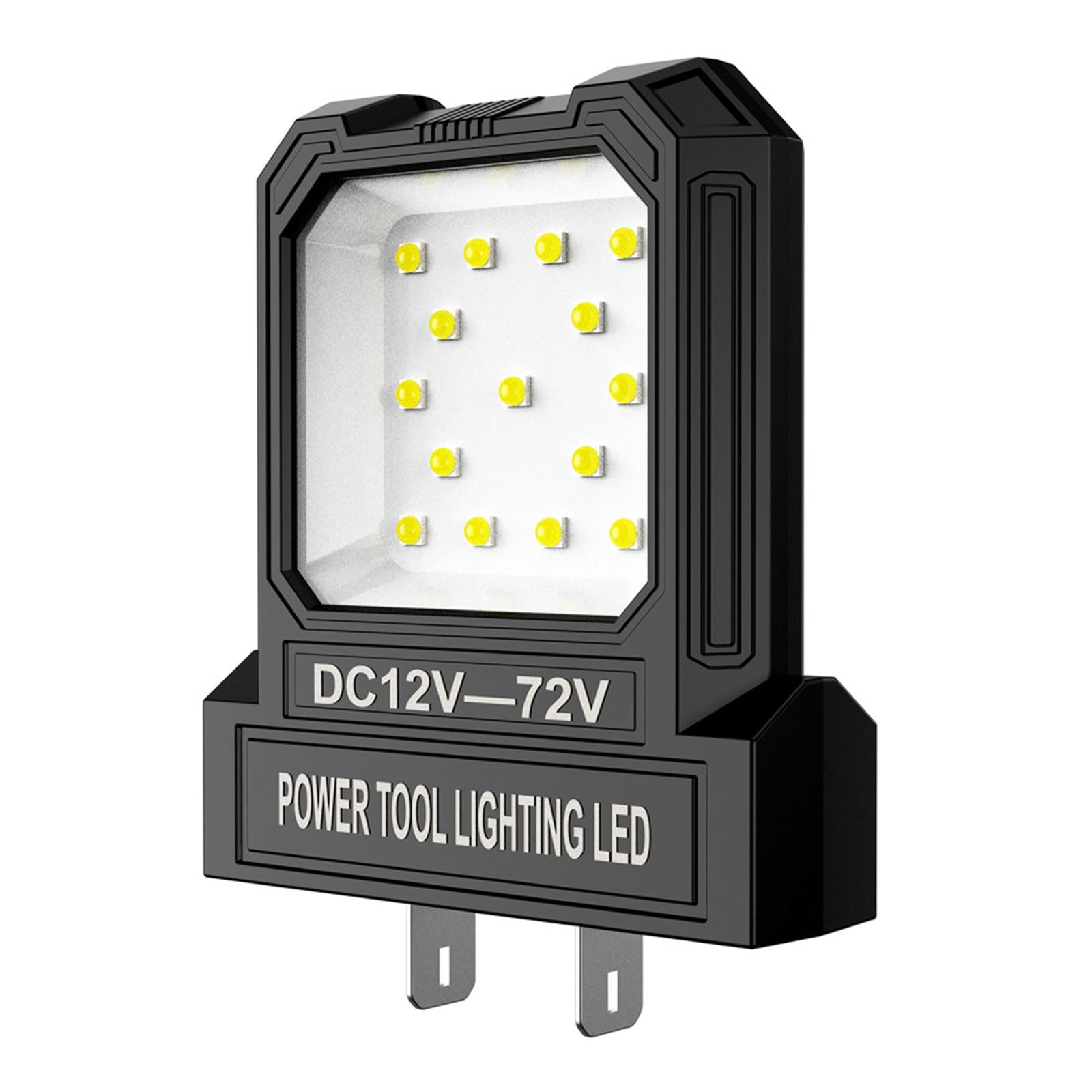 Osniyaw Black Brightness 550Lm Led Work Light For 12-72V Lithium Batteries Pocket Size Flashlights Jobsites Cordless Work Power Tool Battery