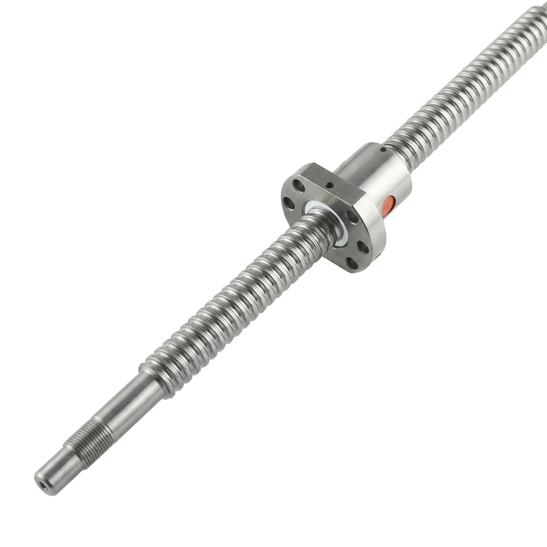 GTPBAO BK10 BF10 Estremità lavorata SFU1204 Vite a ricircolo di sfere 1204 Dado a ricircolo di sfere C7 Filettatura destra for fasi di movimento lineare Movimento XYZ movimento(120mm 4.72" long)
