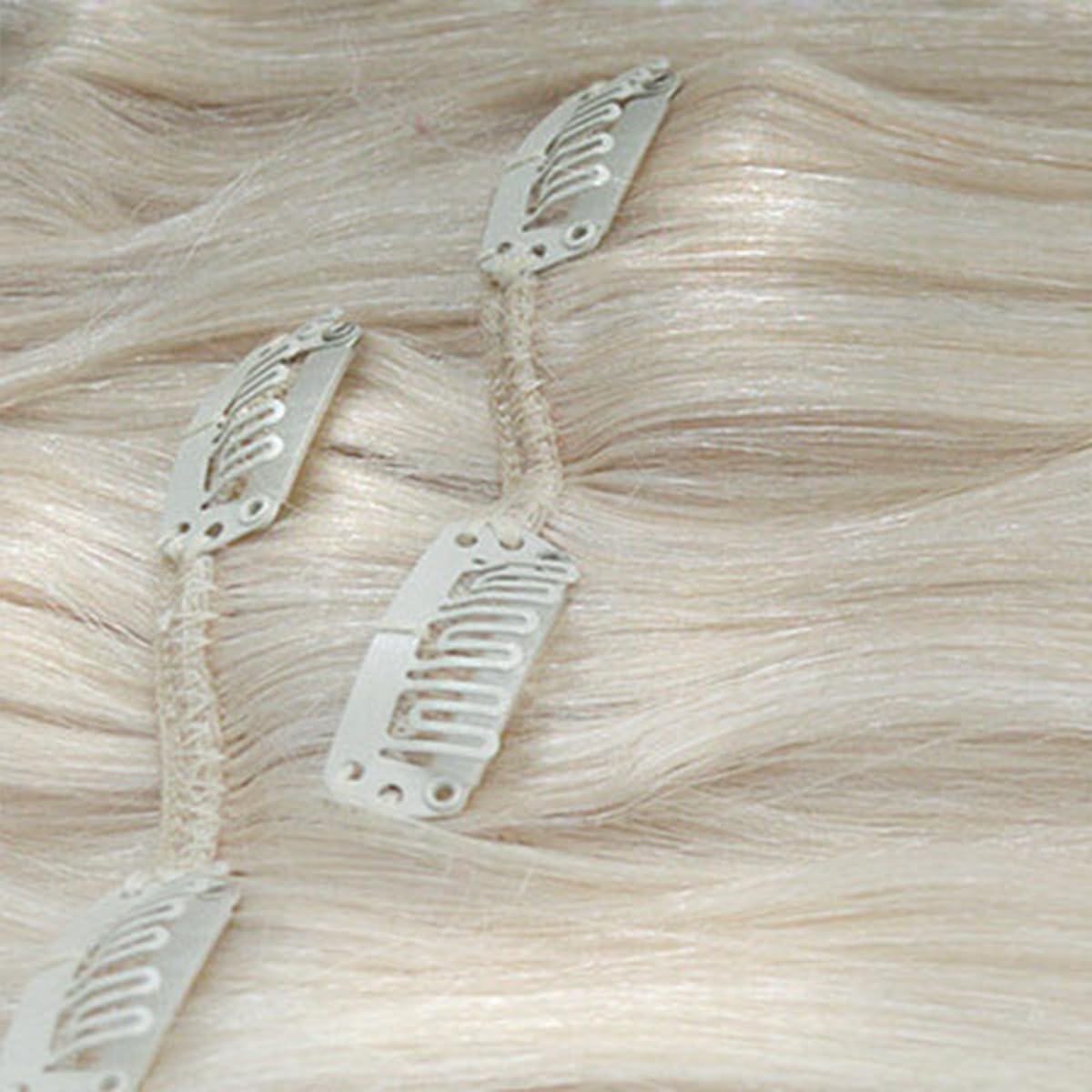 GLOBAL EXTEND® Clip-in-Extensions classic I Einfache Anwendung I Flexible Verwendung I Schonende Methode I Hohe Anpassungsfähigkeit (40 cm, haselnussbraun)