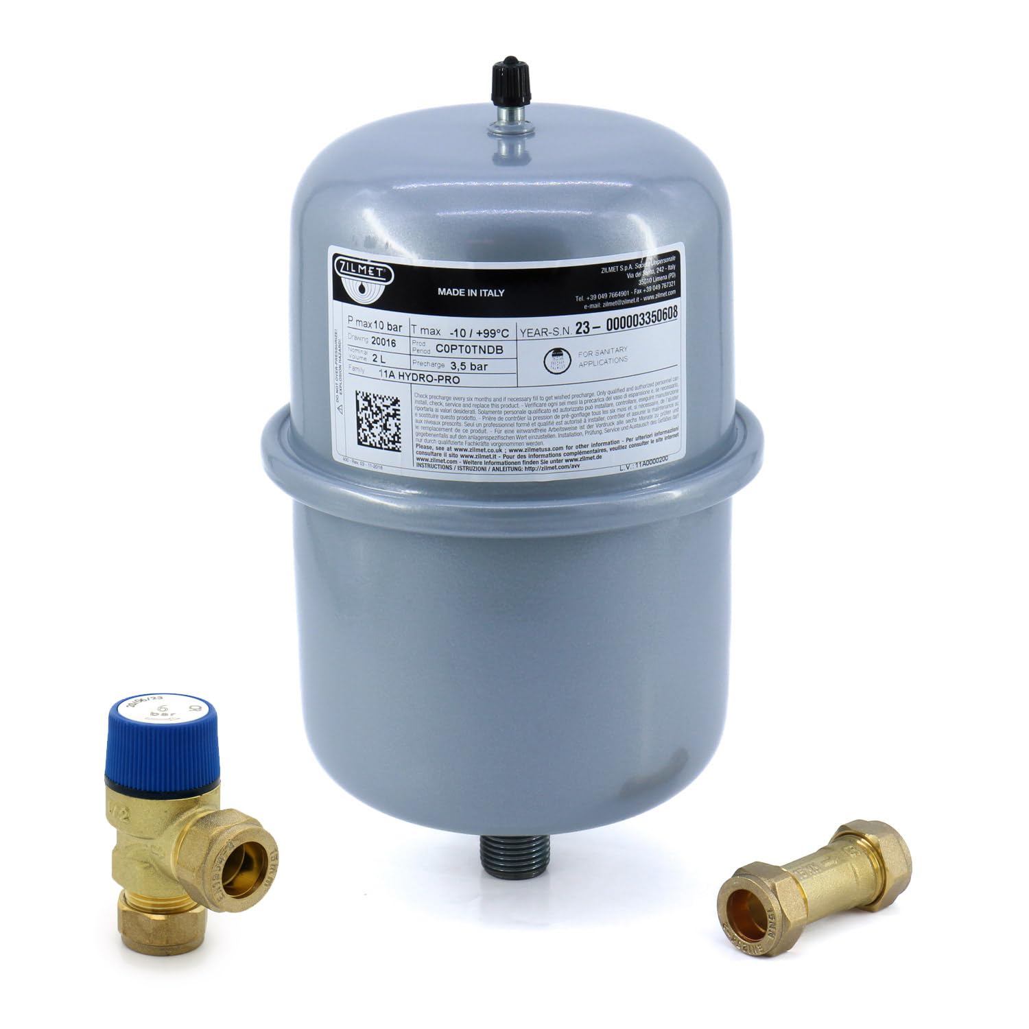 Heatrae Sadia White Unvented Water Heater U2 Pack 2