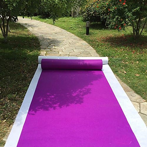 Miniatura 3 de HUAHOO - Alfombra para pasillo, Accesorios para bodas, 2mm, Alfombra color rojo para pasillo, tapete para escalones y repetir la demostración,