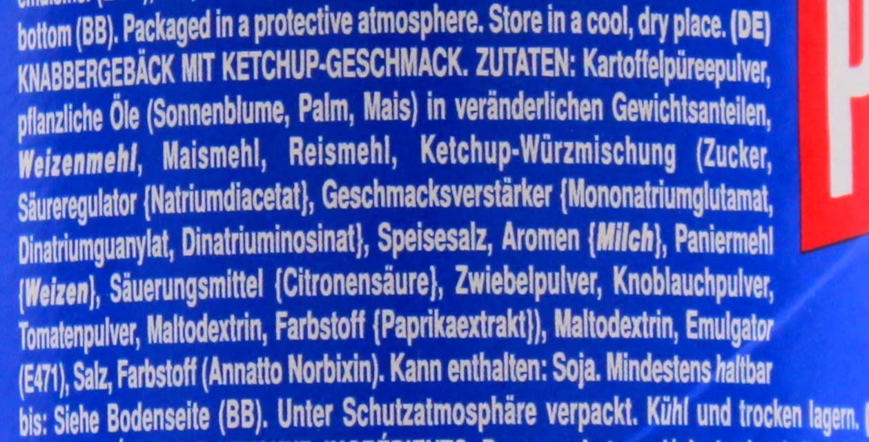 Pringles Ketchup Chips, 19er Pack (19 x 185g)