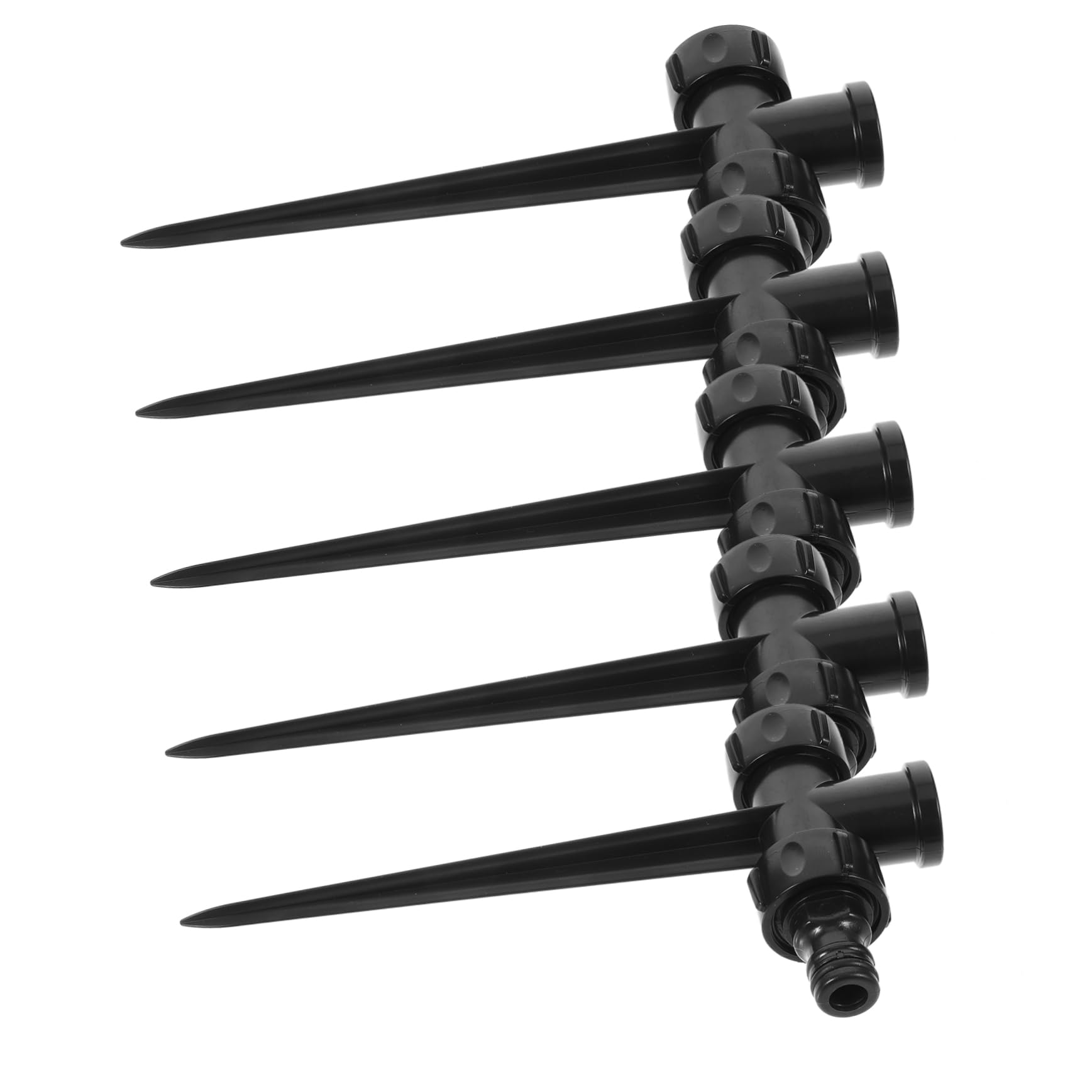UPKOCH 5 Set Sprinkler Rotante Automatico Piccolo Picchetto Per Irrigatore Irrigatori Prato Piante Spruzzino Punta Per Irrigatore Multiuso Irrigazione Di Picchi Plastica Nero 5 Pezzi*5