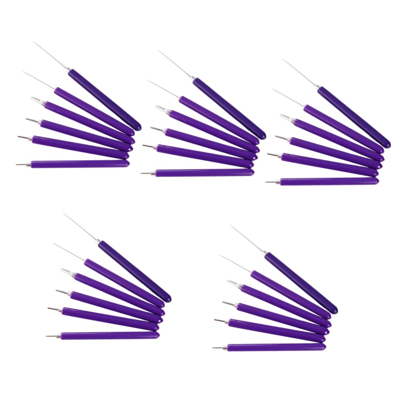 Artibetter 5 Sätze Rollpapier und Stiftset Quilling-Werkzeuge für Papierhandwerk Quilling-Kits Papierquilling -Kit für Anfänger Quilling Paper Rolling Kit Rostfreier Stahl Violett